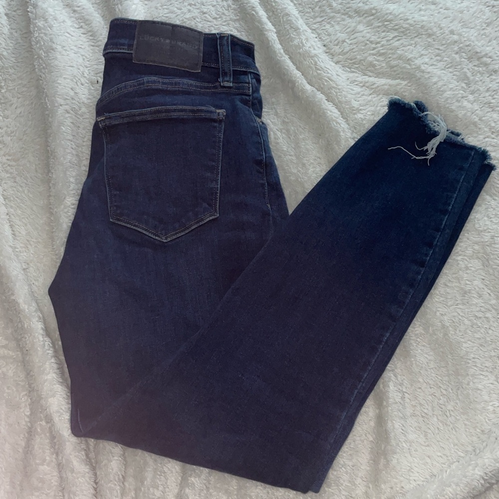 dark blue skinny jeans, in perfect condition
